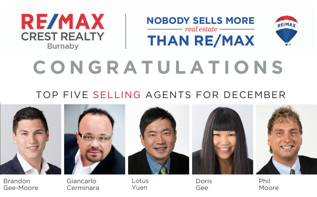 Top 5 Selling Real Estate Agent RE/MAX Crest Realty