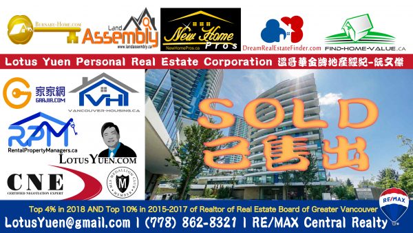 Another SOLD – Vancouver CONDO for Sale by Lotus Yuen
